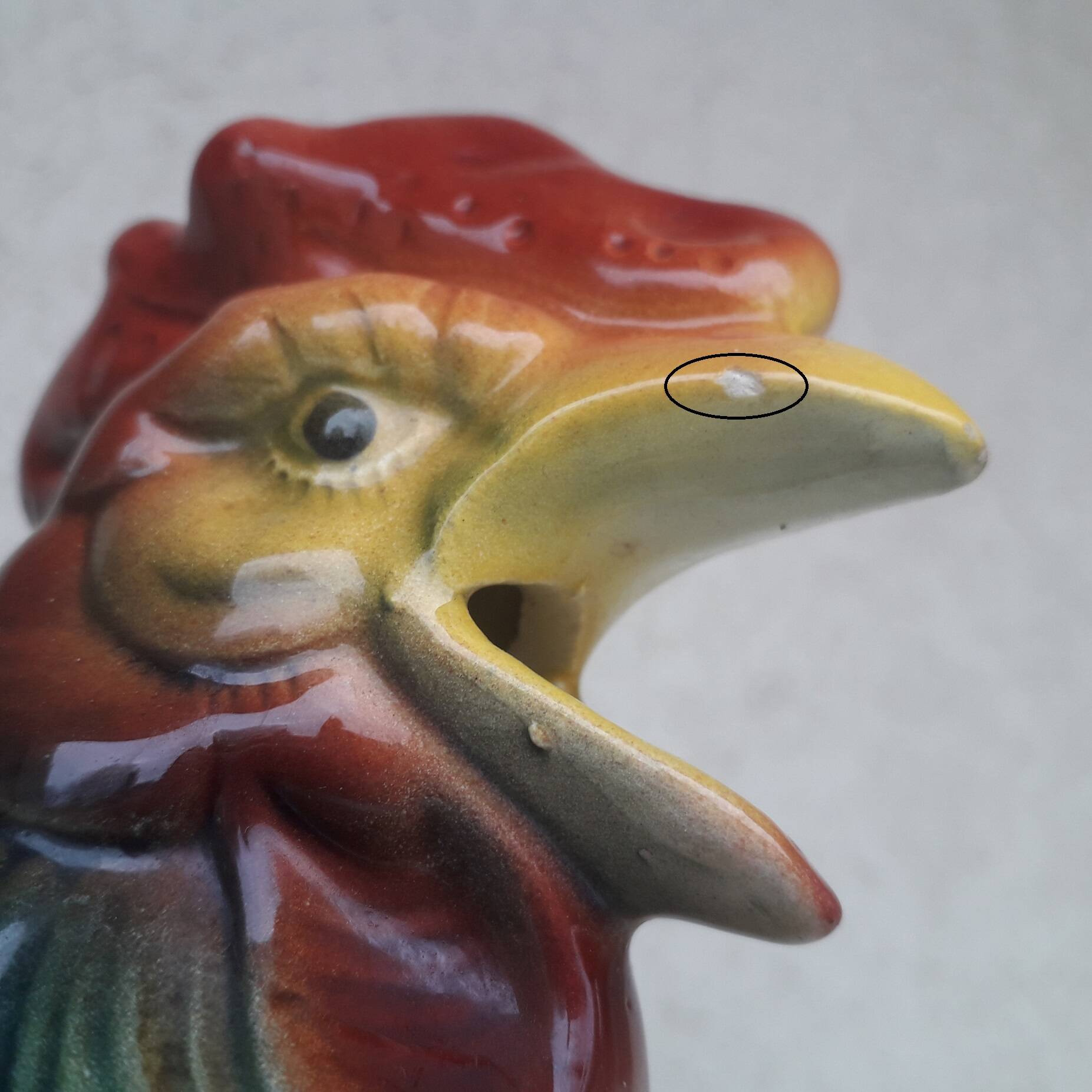 Saint Clement rooster pitcher