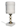 Lamp in white alabaster and brass
