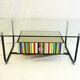 Table basse  top verre