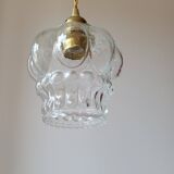 Molded glass pendant light