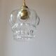 Molded glass pendant light