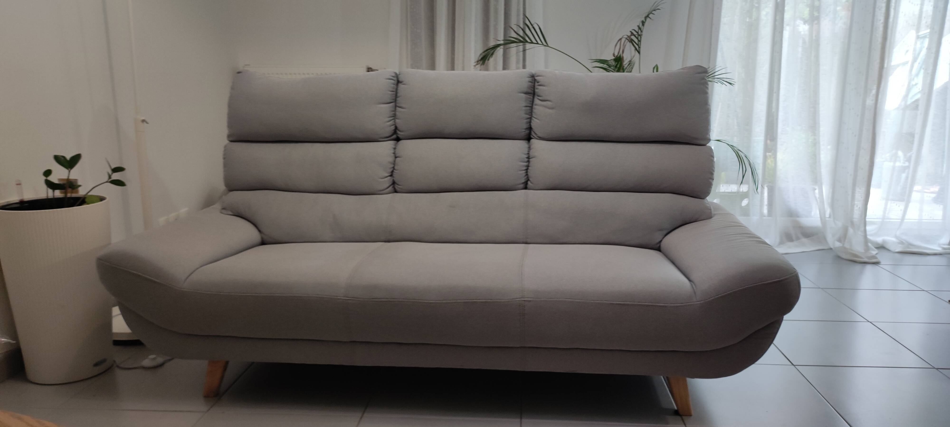 Canapé 3 places gris - Miliboo