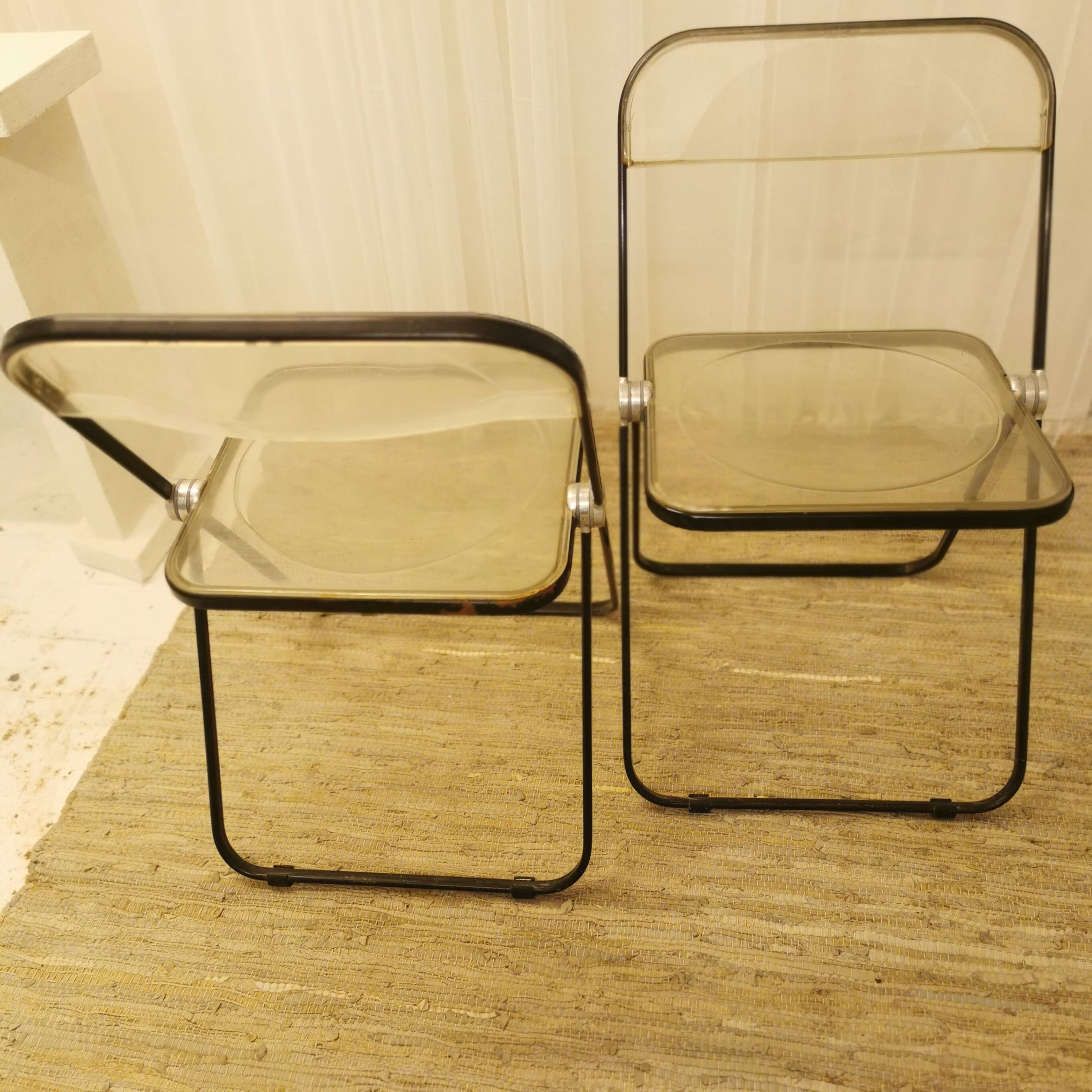 Plexiglass folding chairs