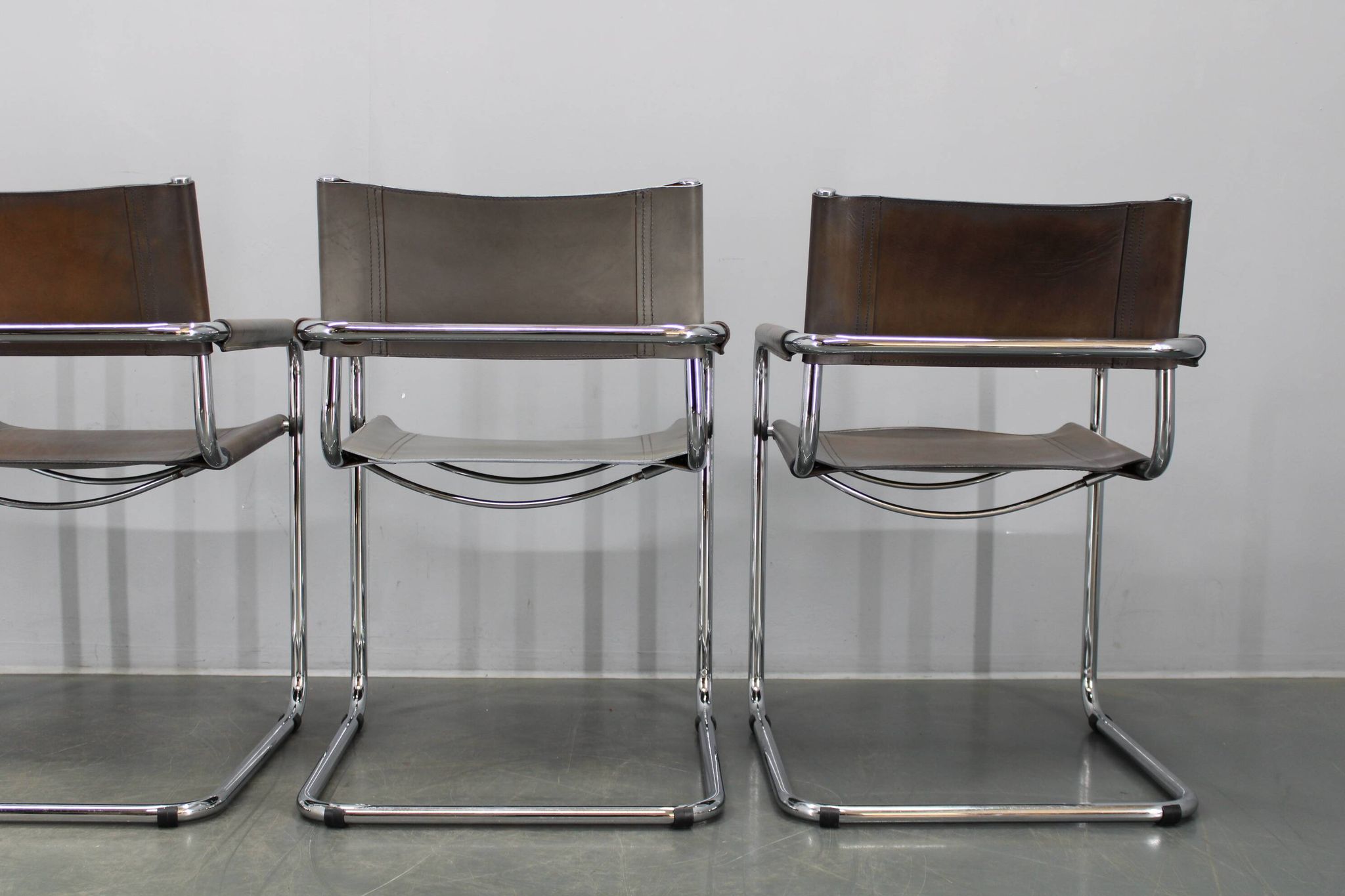 Set of four Bauhaus cantilever armchairs by Mart Stam, Italy