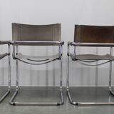 Set of four Bauhaus cantilever armchairs by Mart Stam, Italy