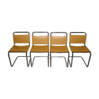 Set of 4 chairs B33 Marcel Breuer Gavina edition