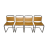 Lot de 4 chaises B33 Marcel Breuer édition Gavina