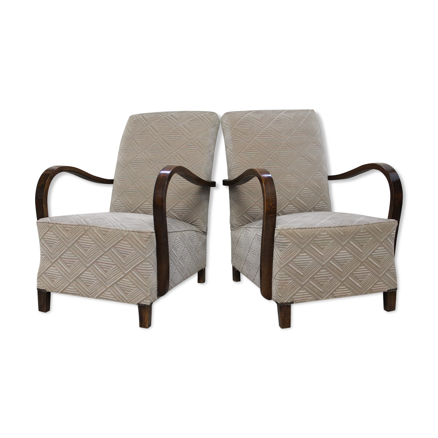 Paire de fauteuils Art deco