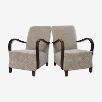 Paire de fauteuils Art deco