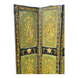 Paravent en bois peint, Inde XIXème