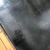 Black rattan coffee table