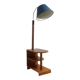 Floor lamp with burl table, 1930s