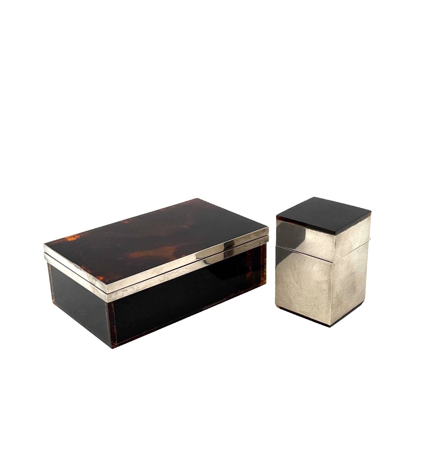 Hollywood regency luxury smoking set, Italy 1970