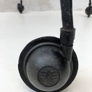 Black table on wheels from the 60s