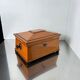 Historicism Box in Floral Ash Veneer and Rosewood, Austria, 1880s
