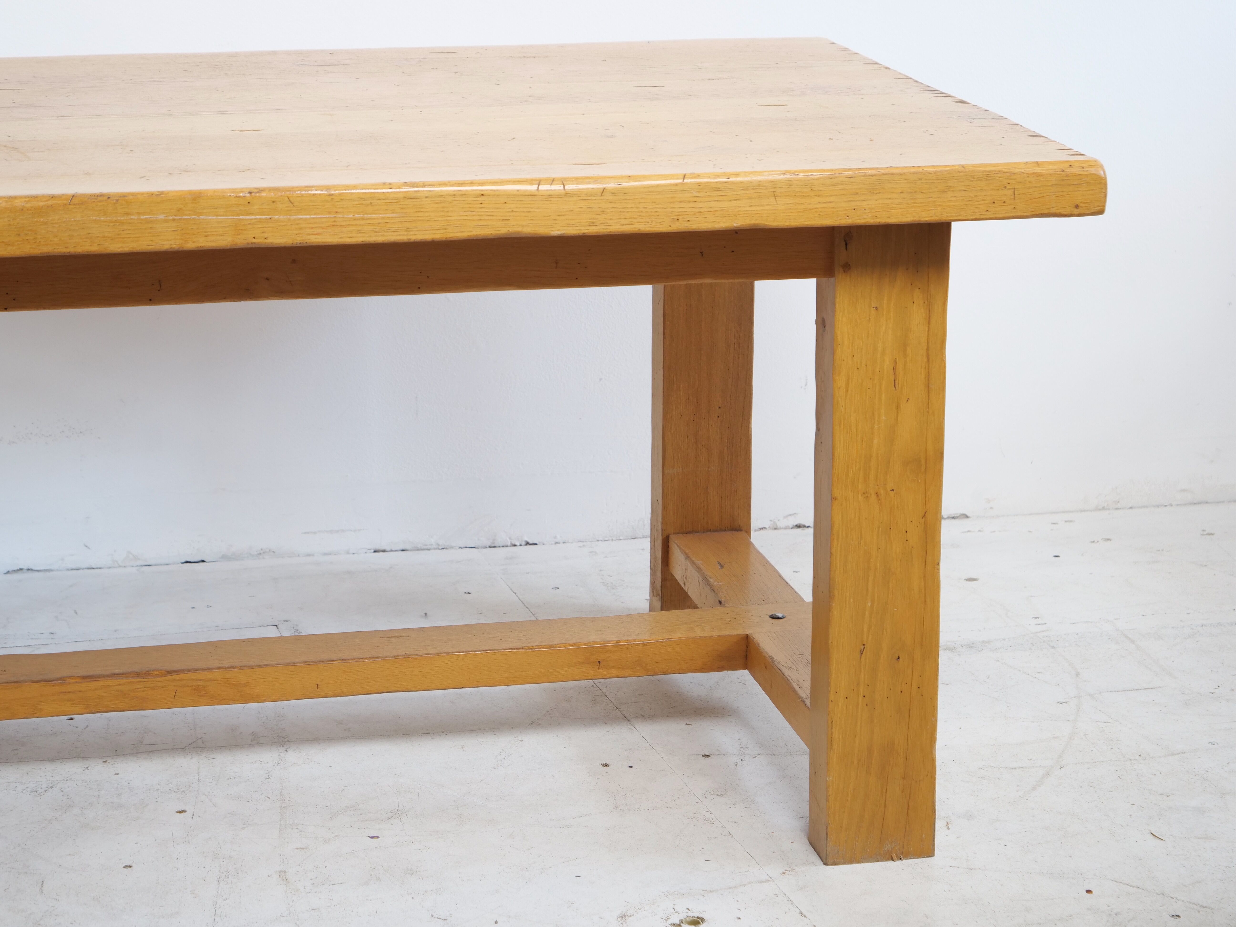 Solid oak farmhouse table