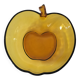 Saladier vintage pomme verre pressé