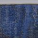 Small Blue Vintage Handknotted Rug
