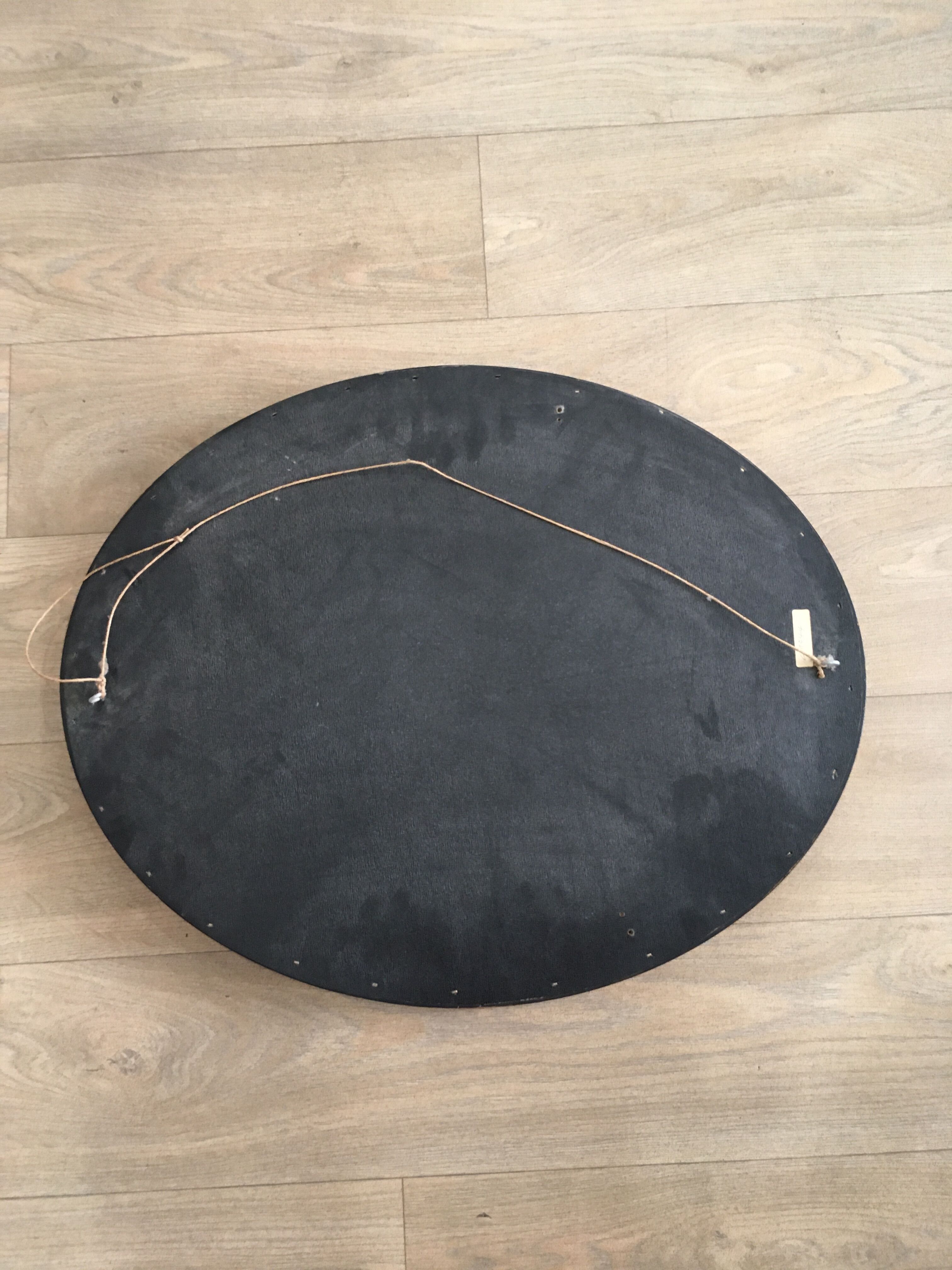 Old mirror gilded wooden frame.