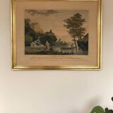 Fishing during the day. Etching enhanced.