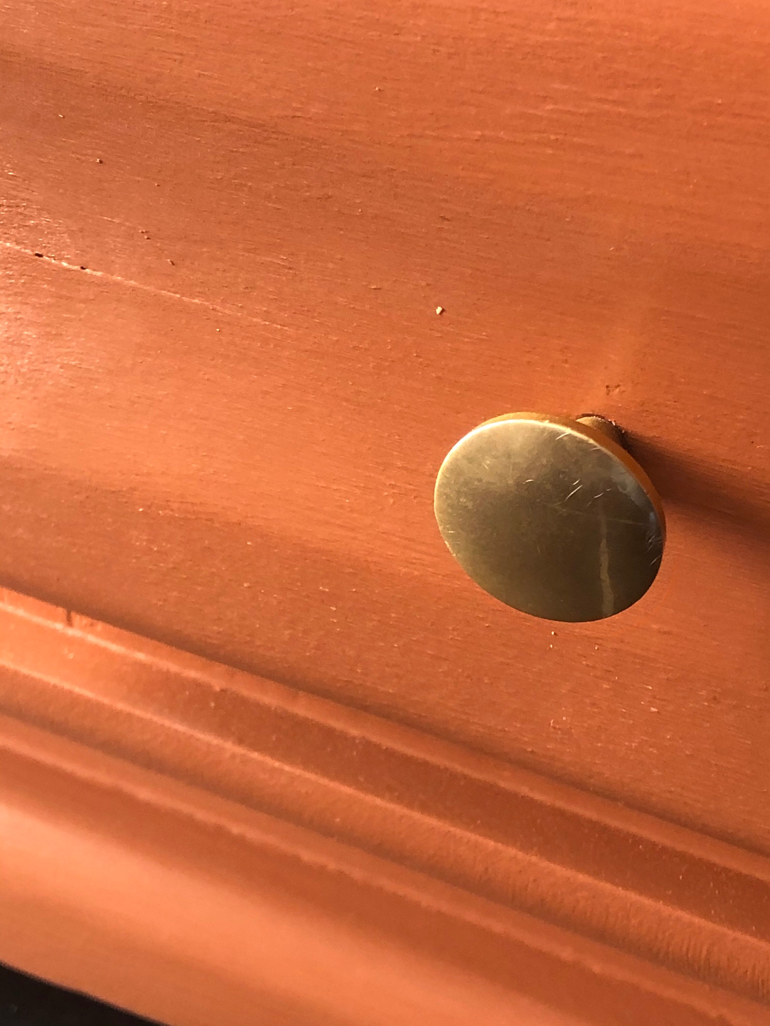 Terracotta vintage chest of drawers
