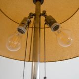 1930s Floor Nickel Lamp with Side Table – Functionalism, Bauhaus