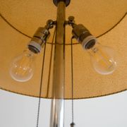 1930s Floor Nickel Lamp with Side Table – Functionalism, Bauhaus