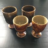 Lot 4 mugs en grès