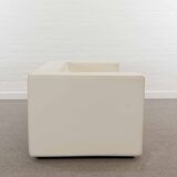 Throw Away sofa by Willie Landels for Zanotta 1965 in white vinyl