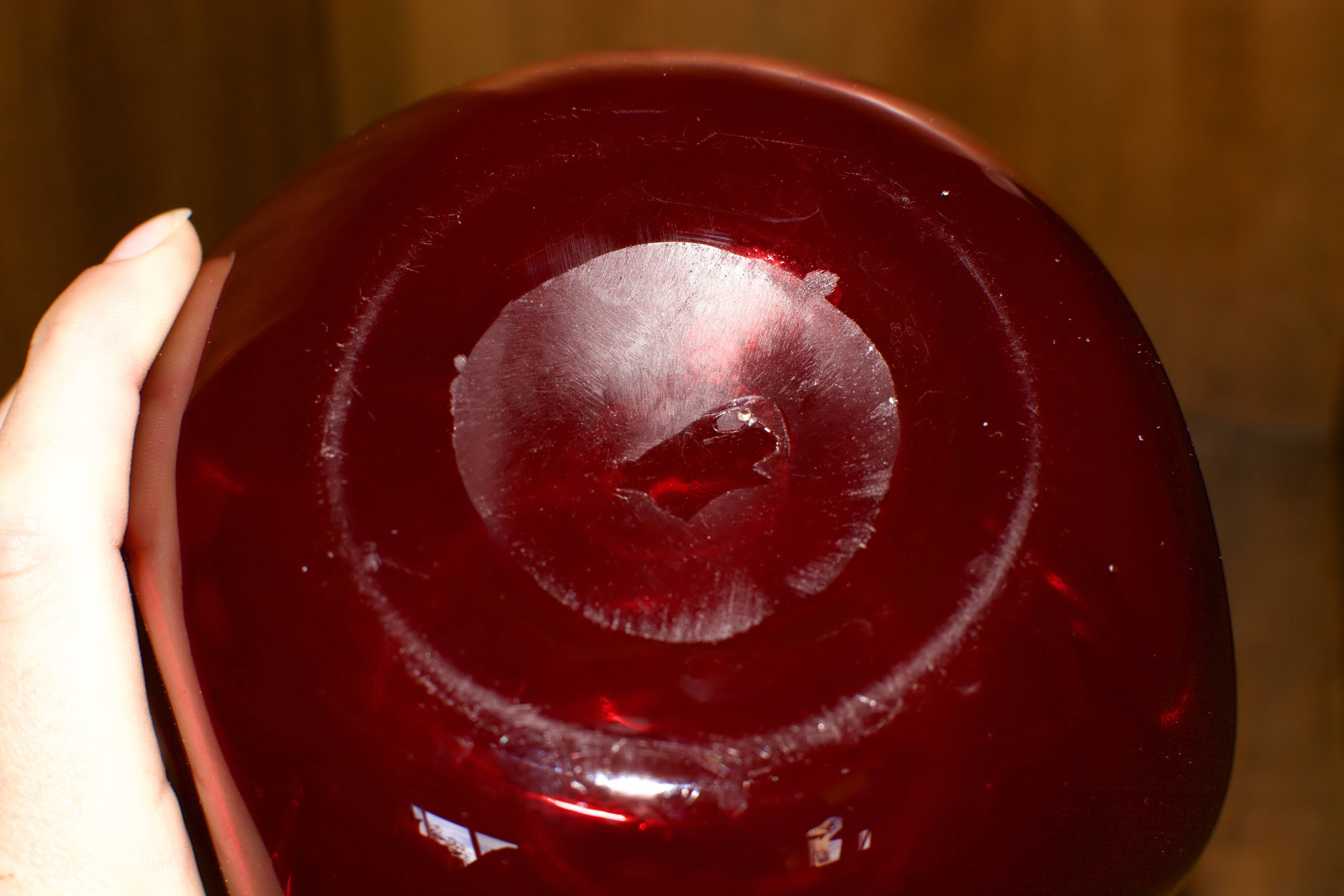 Pair of vintage blown glass pitchers