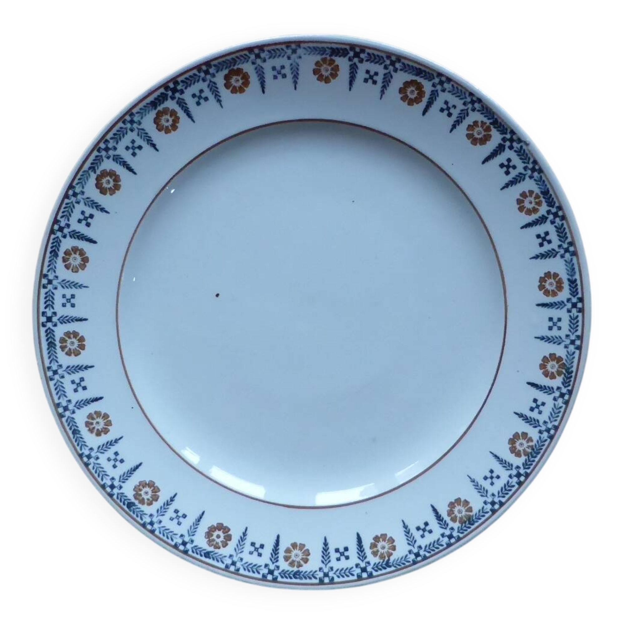 Flat serving dish on pedestal compote St Amand 200136