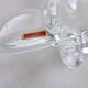 Empty crystal pear pocket ashtray