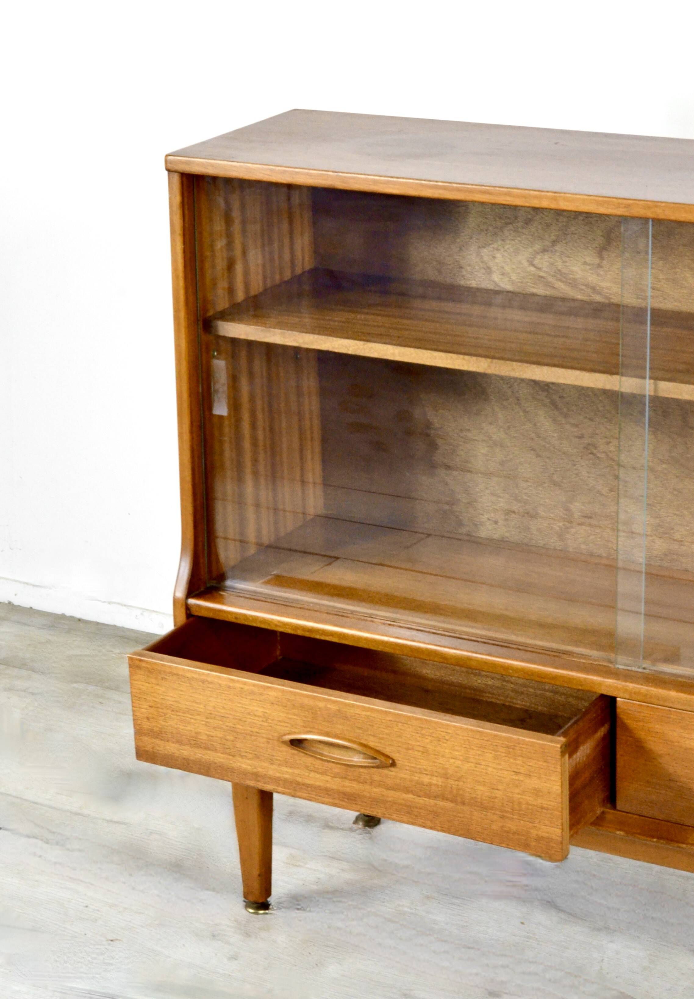Jentique Midcentury Teak Bookcase / Display Cabinet. Vintage Modern