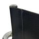 Tabouret de bar vintage en cuir noir et chrome, Italie