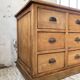 XXL solid oak counter sideboard