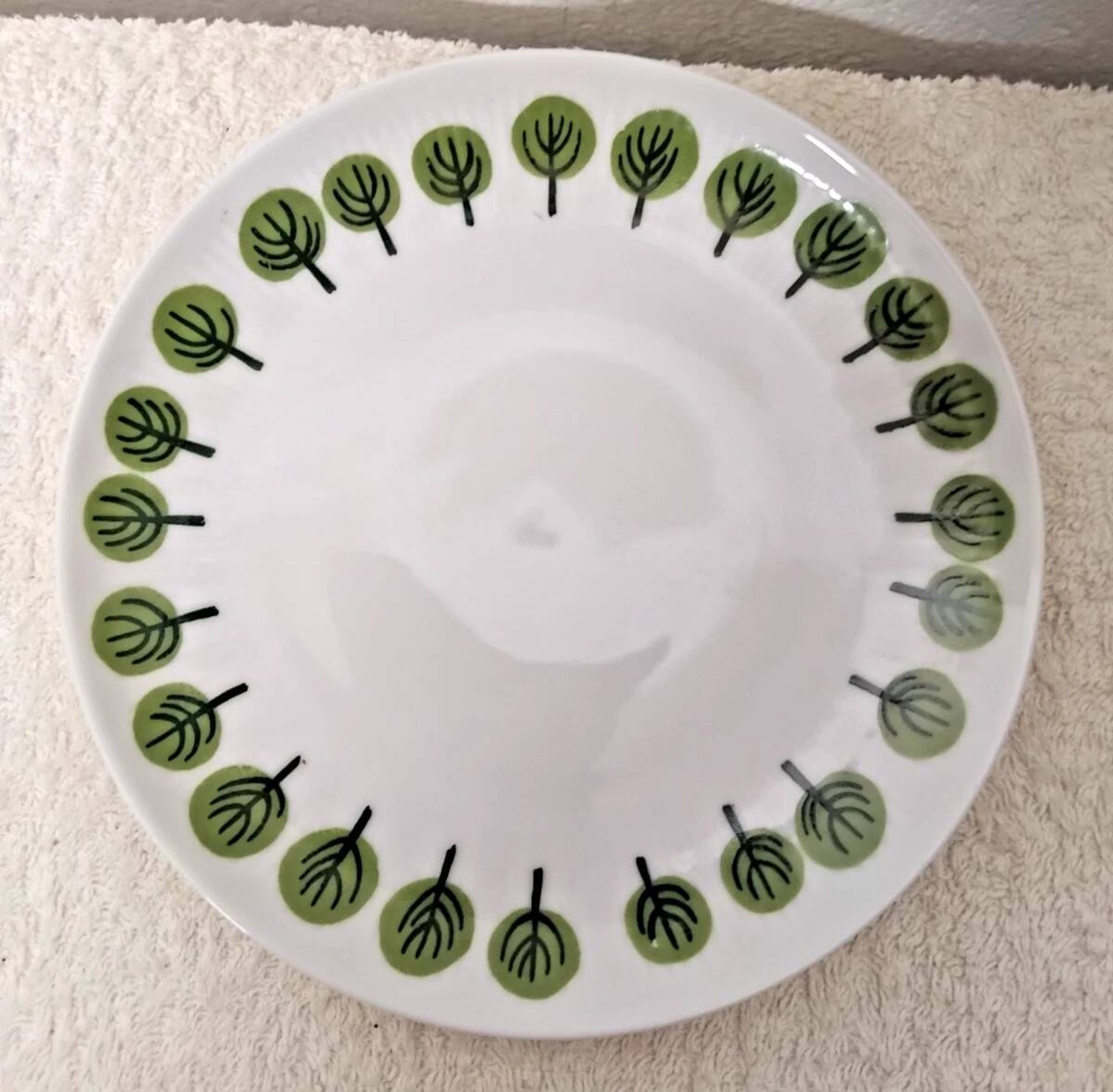 Set of 4 Vintage Dessert Plates D: 16 cm 1970s