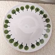 Set of 4 Vintage Dessert Plates D: 16 cm 1970s