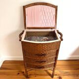 Rattan storage unit, 1950s