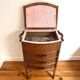Rattan storage unit, 1950s