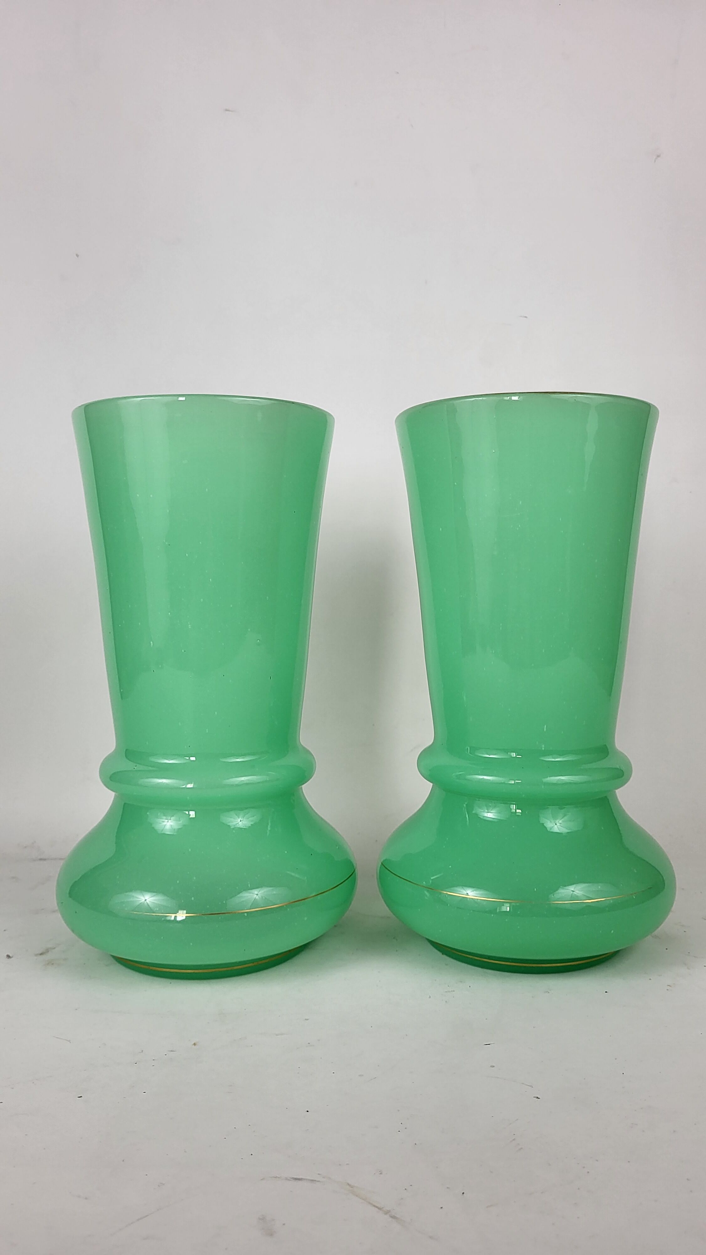 Pair of opaline vases
