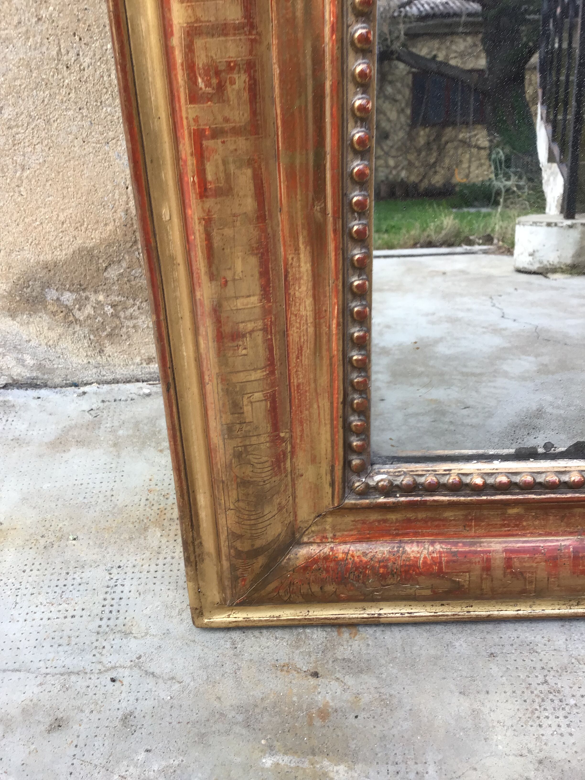 Mirror Louis Philippe gilded 127x 95
