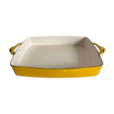 Yellow enamelled Dansk baking dish