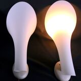 White Murano glass sconces for "Murano Due" by Carlo Nason Italy