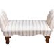 Banquette de chevet en bois travaillé et façonné rembourrée