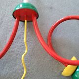 80s Memphis style pendant light