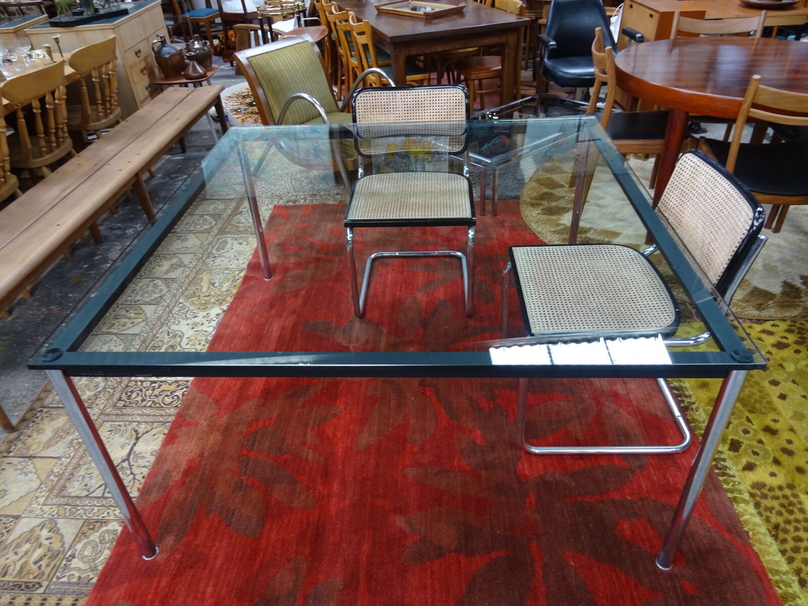 Table haute LC10 Le Corbusier édition Cassina