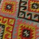 Large Green Handmade Vintage Kilim Rug, 184x309Cm