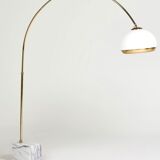 Arc floor lamp by Harvey Guzzini brass model