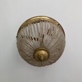 Lustre/basket ceiling / brass hot air balloon and glass