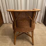 Wicker armchair 60s